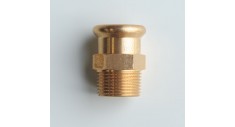 Copper press-fit gas male bsp adaptor